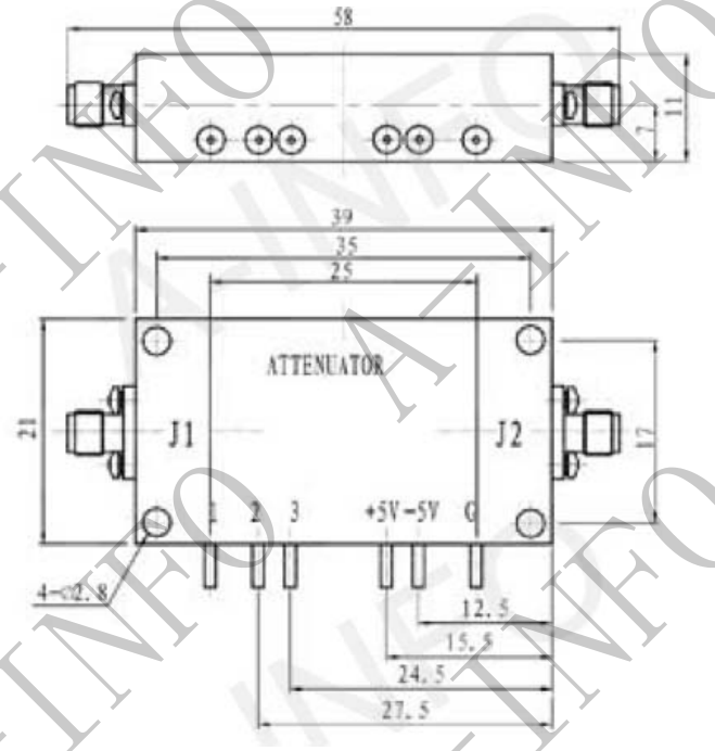 Цифровой аттенюатор A-INFO — SJ-ST-6000-18000-35-5 (SJ-ST-60180-35-5)