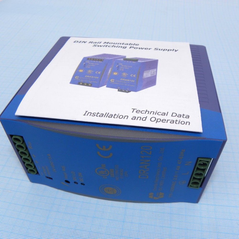 Источник питания Chinfa Electronics Ind. Co., Ltd. DRAN120-24A AC-DC преобразователи