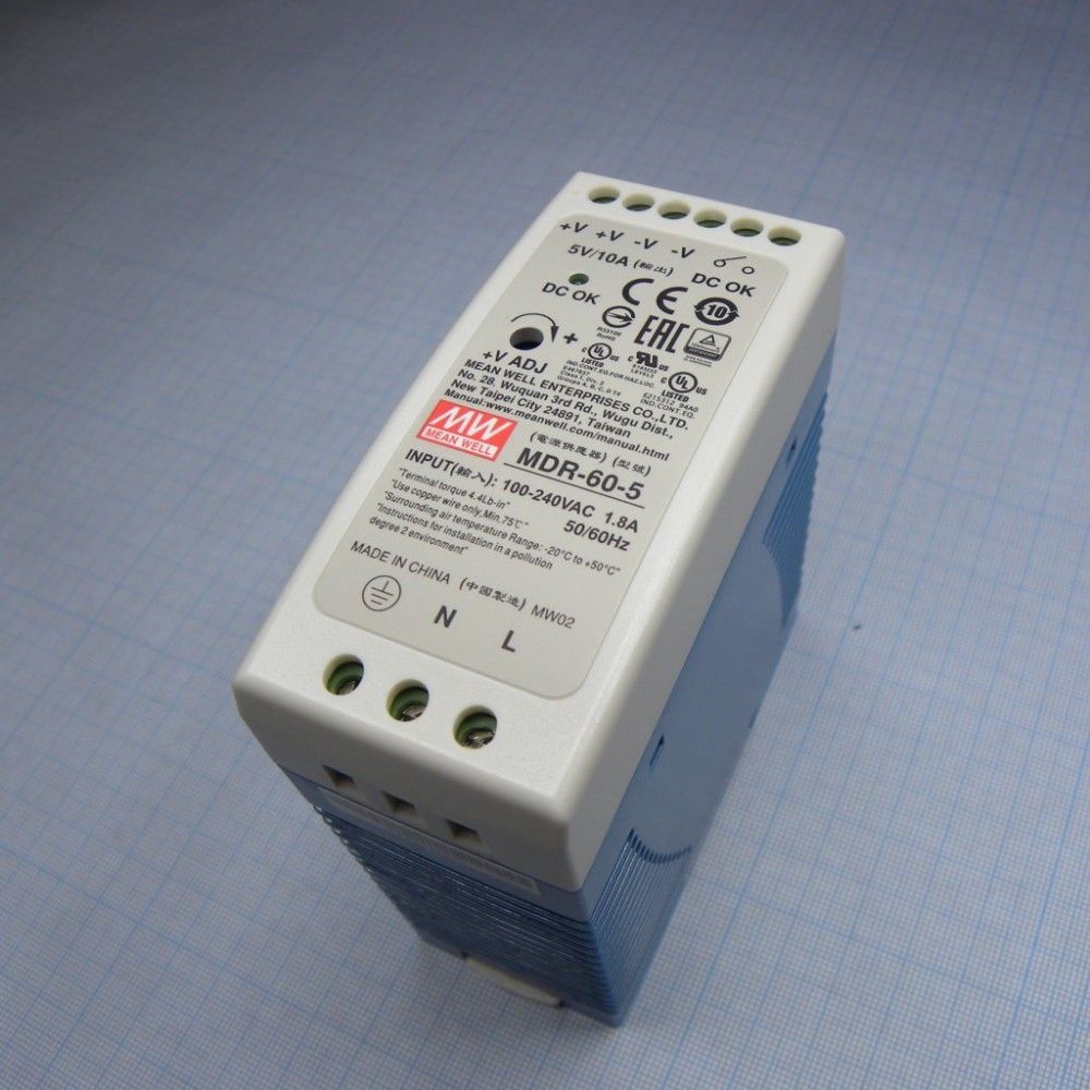 Источник питания MEAN WELL MDR-60-5 AC-DC преобразователи