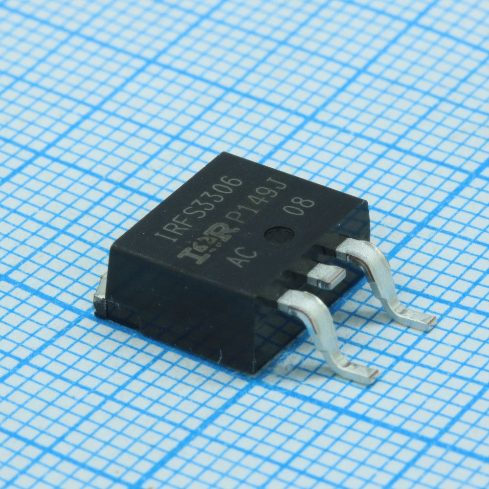 IRFS3306TRLPBF, Транзистор полевой MOSFET N-канальный 60В 160A 3-Pin(2+Tab) D2PAK лента на катушке Транзисторы MOSFET IRFS3306TRLPBF, Транзистор полевой MOSFET N-канальный 60В 160A 3-Pin(2+Tab) D2PAK лента на катушке Транзисторы MOSFET
