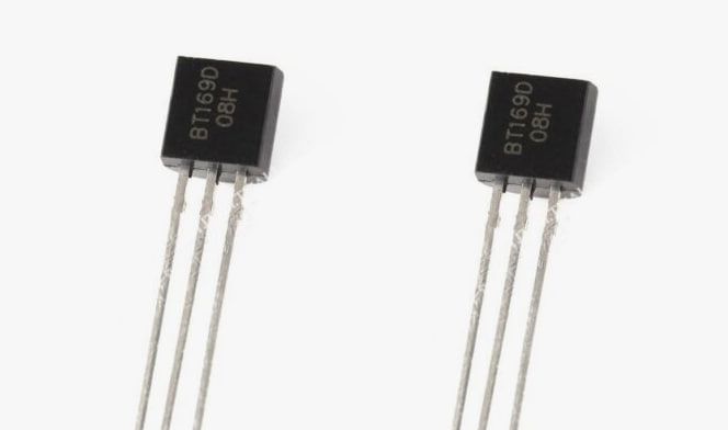 BT169D 112, Тиристор 400В 0,8А 200мкА, TO-92