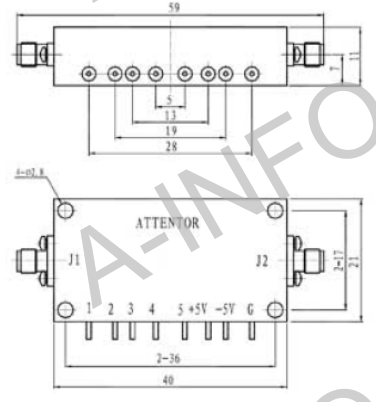 Цифровой аттенюатор A-INFO — SJ-ST-6000-18000-62-2 (SJ-ST-60180-62-2)
