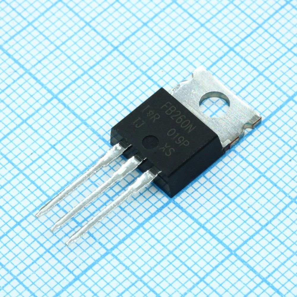 IRFB260NPBF, Транзистор полевой MOSFET N-канальный 200В 56А 380Вт, 0.04 Ом
