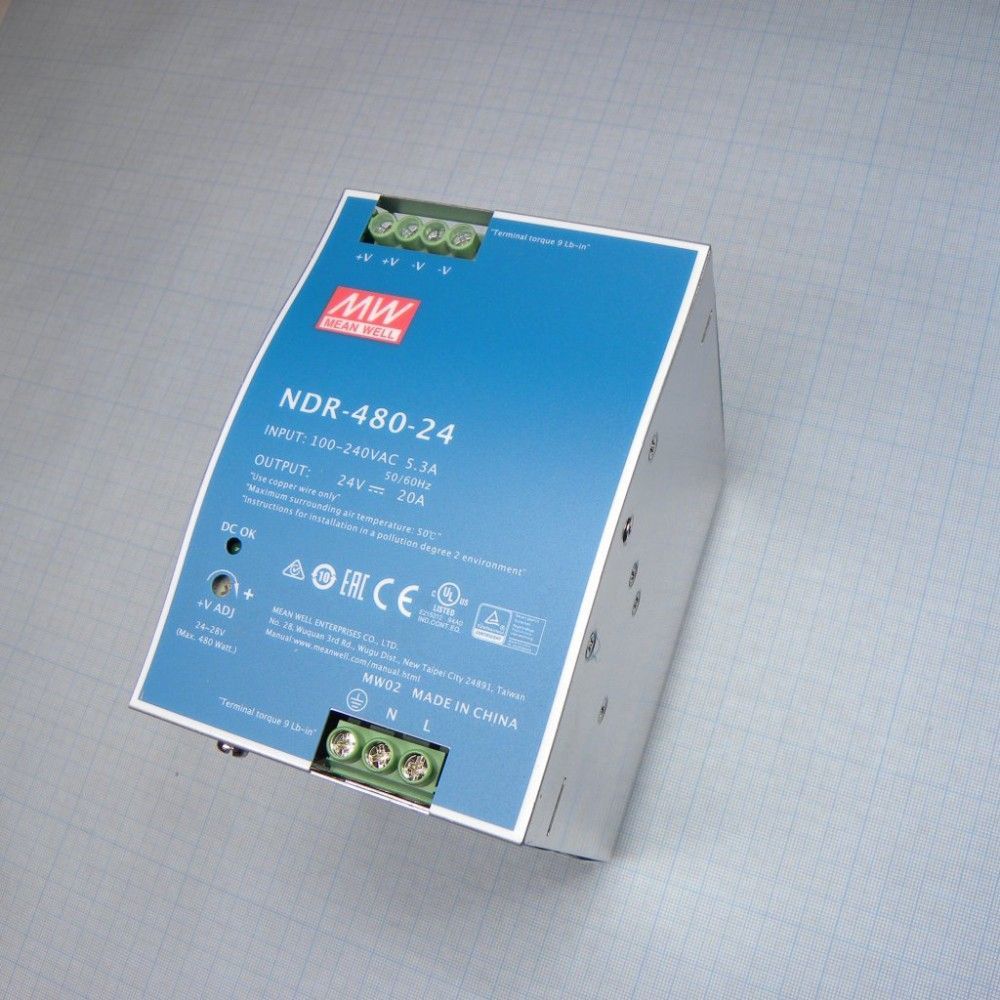 Источник питания MEAN WELL NDR-480-24