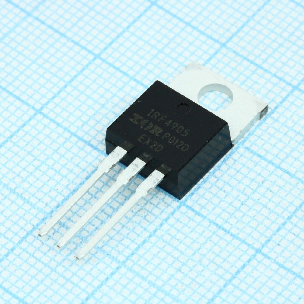 IRF4905PBF, Транзистор полевой MOSFET P-канальный 55В 74А 200Вт IRF4905PBF, Транзистор полевой MOSFET P-канальный 55В 74А 200Вт