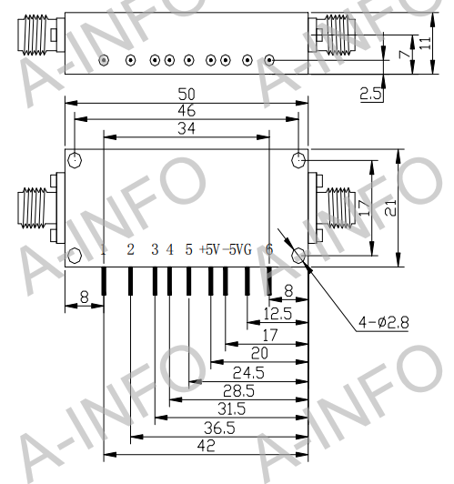 Цифровой аттенюатор A-INFO — SJ-ST-6000-18000-63-1 (SJ-ST-60180-63-1)