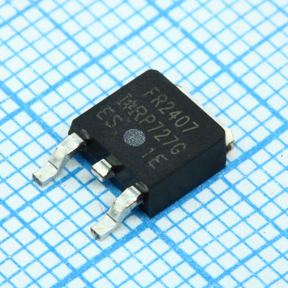 IRFR2407TRPBF, Транзистор полевой MOSFET N-канальный 75В 42A 3-Pin(2+Tab) DPAK лента на катушке IRFR2407TRPBF, Транзистор полевой MOSFET N-канальный 75В 42A 3-Pin(2+Tab) DPAK лента на катушке