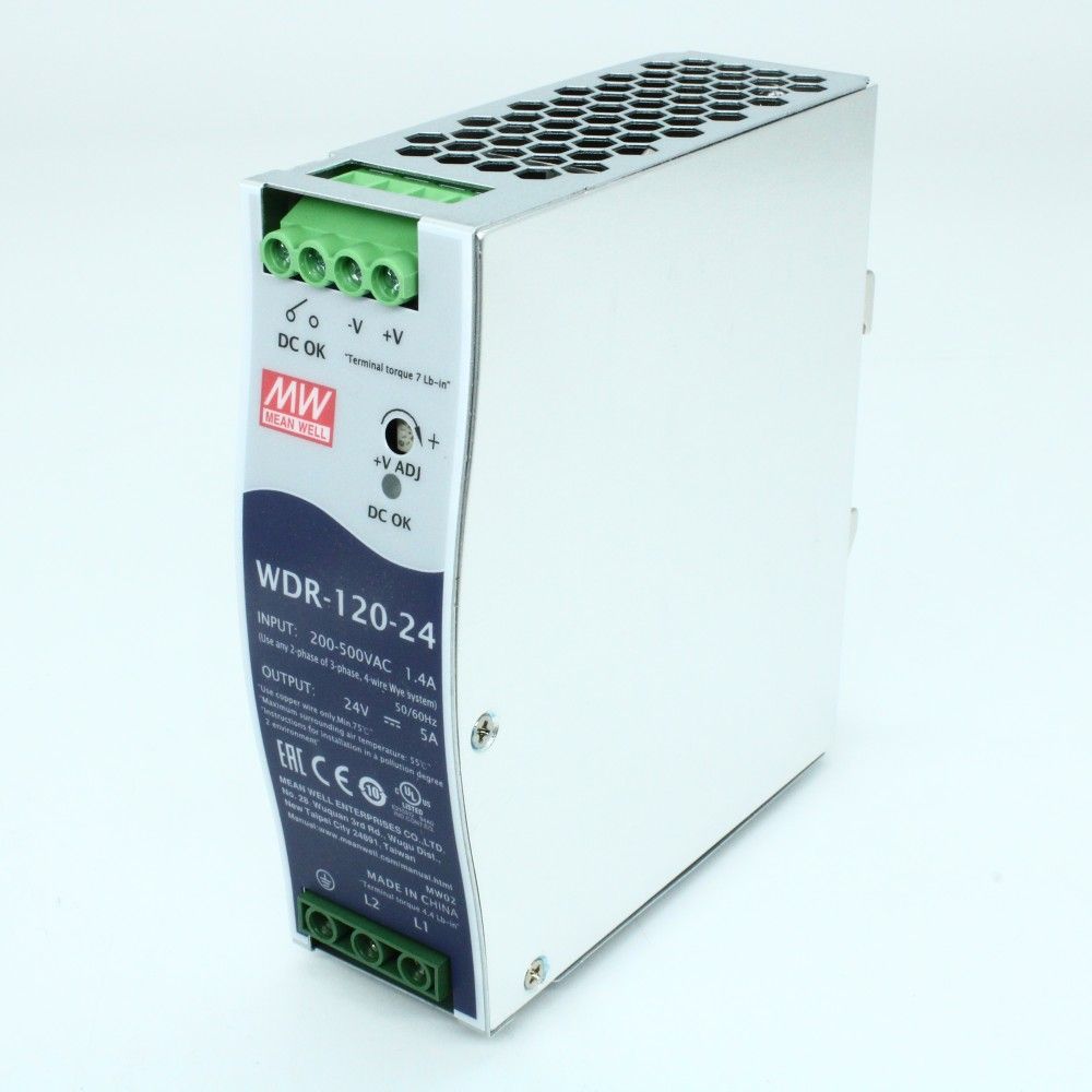 Источник питания MEAN WELL WDR-120-24