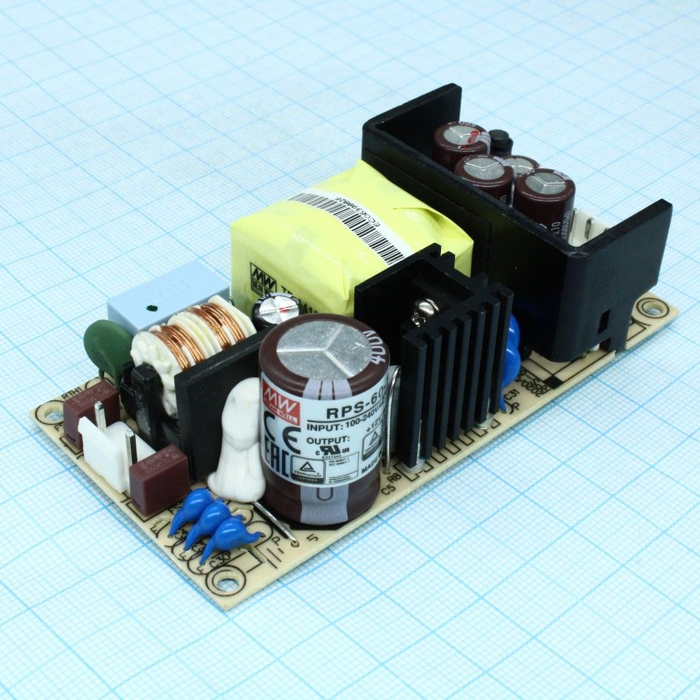 Источник питания MEAN WELL RPS-60-12 AC-DC преобразователи