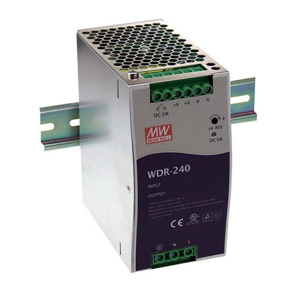 Источник питания MEAN WELL WDR-240-24 AC-DC преобразователи
