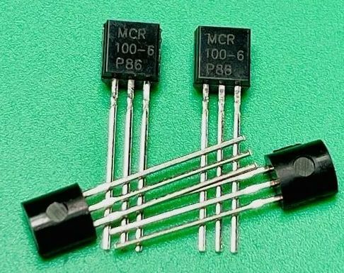 MCR100-6, Тиристор маломощный 0.8А 400В, TO-92