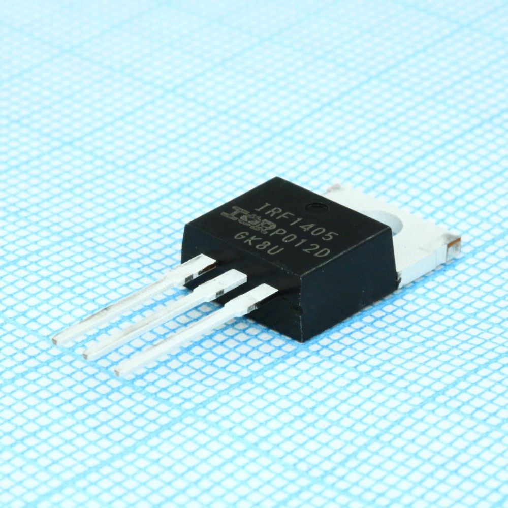 IRF1405PBF, Транзистор полевой MOSFET N-канальный 55В 133А 200Вт, 0.005 Ом IRF1405PBF, Транзистор полевой MOSFET N-канальный 55В 133А 200Вт, 0.005 Ом