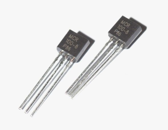 MCR100-8, Тиристор маломощный 0.8А 600В, TO-92