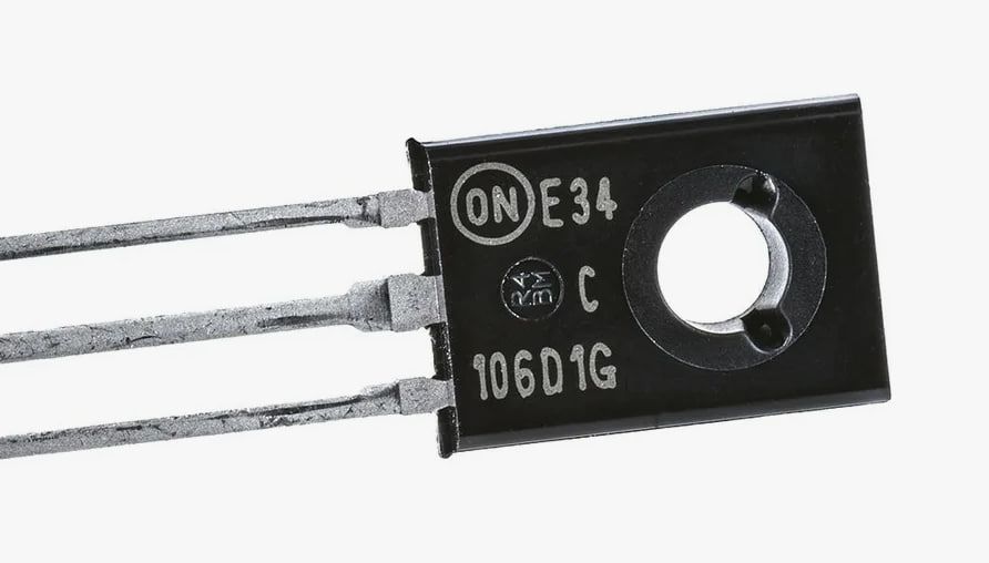 C106D1G, Тиристор, 400В, 2.55А, TO225AA