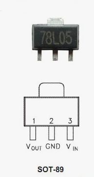 78L05, Линейный стабилизатор, 5 В, 0.1 А Микросхемы