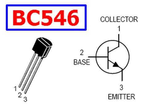 Биполярный транзистор BC546 A/B TO-92, NPN 65В 0.1А Биполярные транзисторы