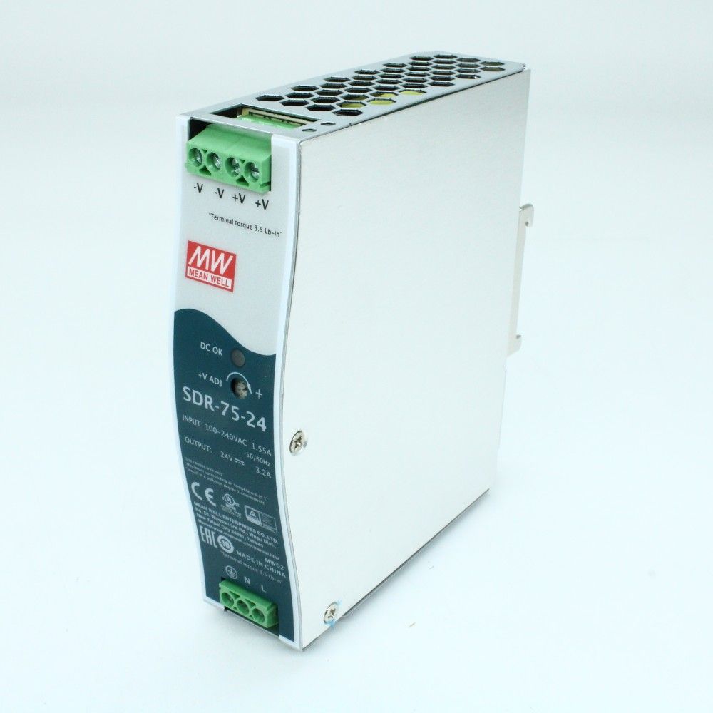 Источник питания MEAN WELL SDR-75-24 AC-DC преобразователи напряжения