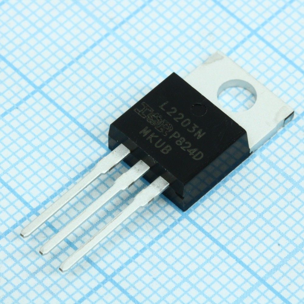IRL2203NPBF, Транзистор полевой MOSFET N-канальный 30В 100А 130Вт, 0.007 Ом IRL2203NPBF, Транзистор полевой MOSFET N-канальный 30В 100А 130Вт, 0.007 Ом