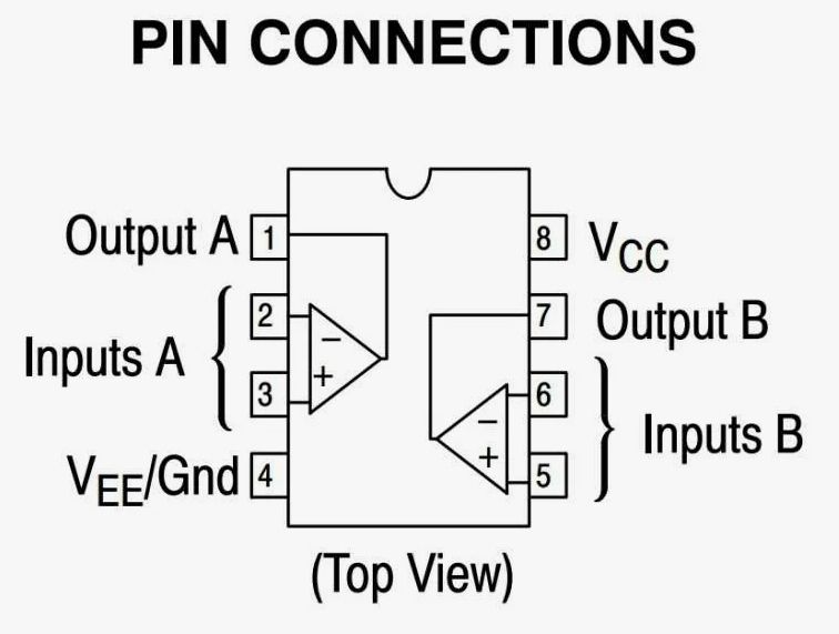 LM358 SOP-8, Операционный усилитель 1МГц, 2-канала, SOP-8 Операционные усилители