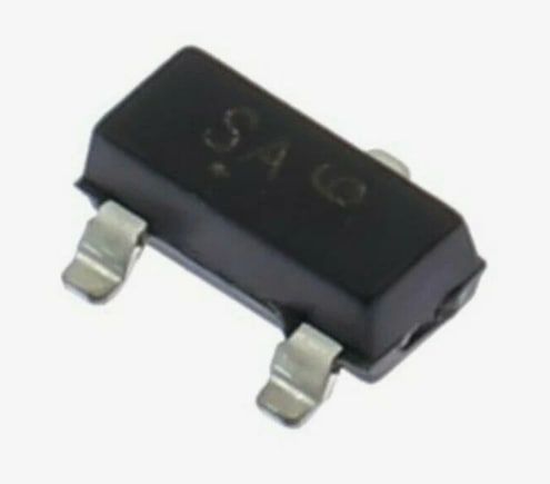 Биполярный транзистор BC547 SOT23 SMD, NPN 45В 0.1А