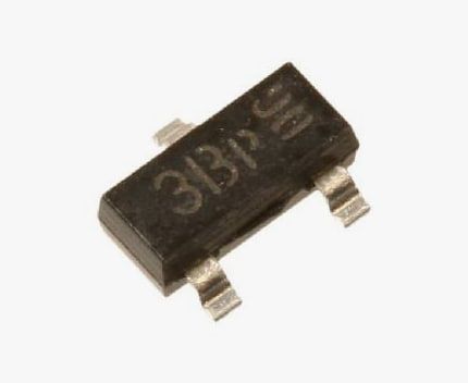 Биполярный транзистор BC556B SOT23 SMD, PNP 65В 0.1А