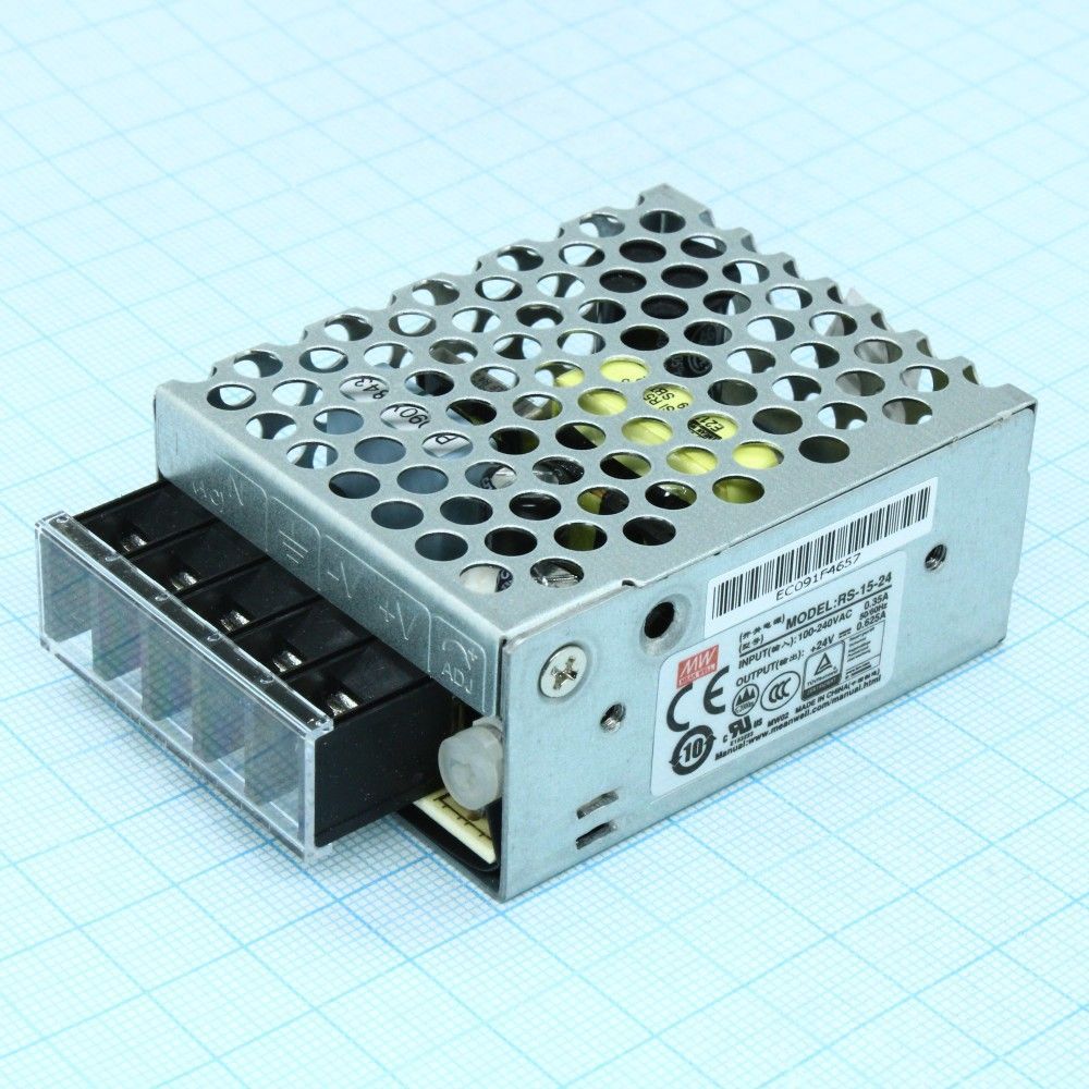 Источник питания MEAN WELL RS-15-24 AC-DC преобразователи