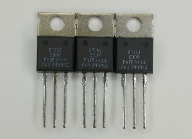 BT151-500R, Тиристор 500В 12А 15мА, TO-220AB