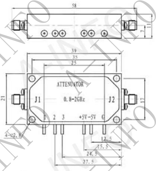Цифровой аттенюатор A-INFO — SJ-ST-800-2000-35-5 (SJ-ST-820-35-5)