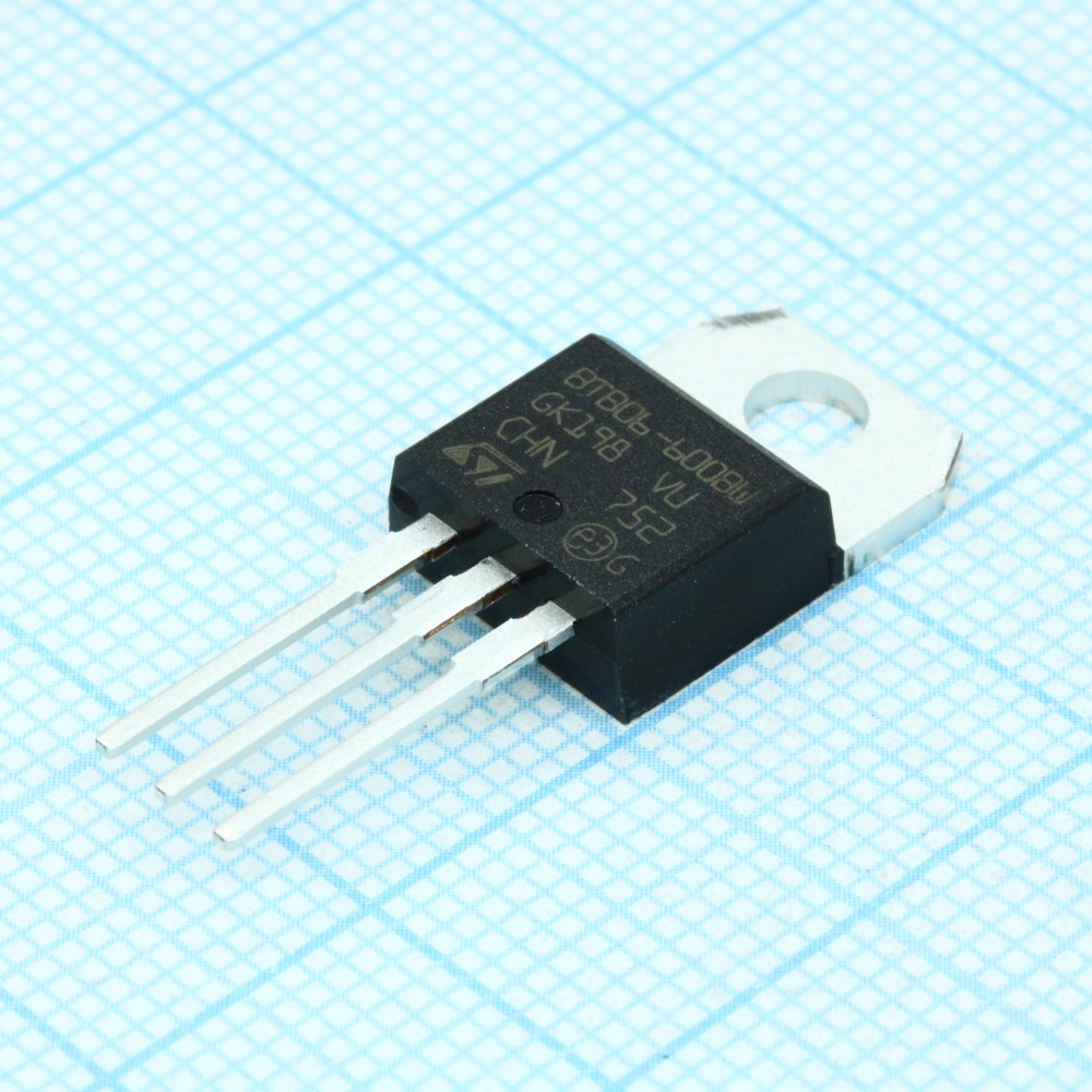 Диоды ST Microelectronics BTB06-600BWRG, Симистор 600В 6А 50мА 3Q (бесснабберный)