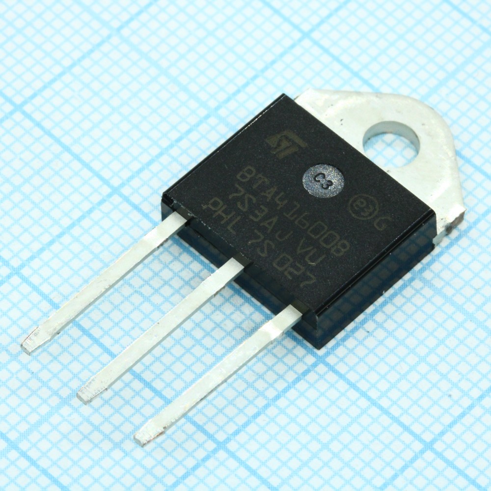 Диоды ST Microelectronics BTA41-600BRG, Симистор 600В 41А 50мА 4Q