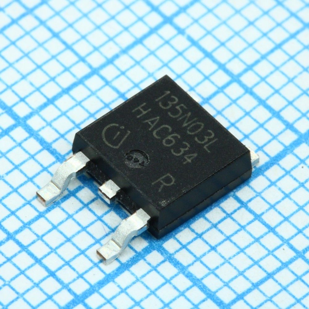 IPD135N03LGATMA1, Транзистор полевой MOSFET N-канальный 30В 30A 3-Pin(2+Tab) DPAK лента на катушке Транзисторы MOSFET