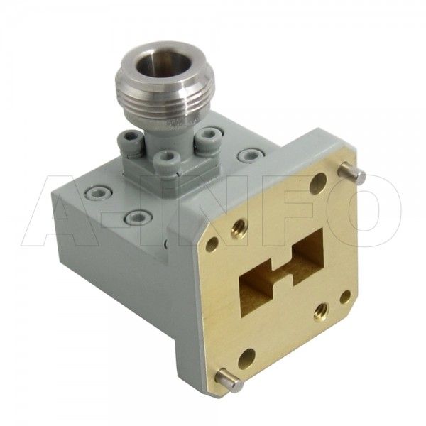 Переход коаксиально-волноводный с двойным гребнем — 650DRWCAN_Cu