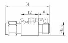 Коаксиальный аттенюатор A-INFO — ACBXX-0.5RS Коаксиальные аттенюаторы