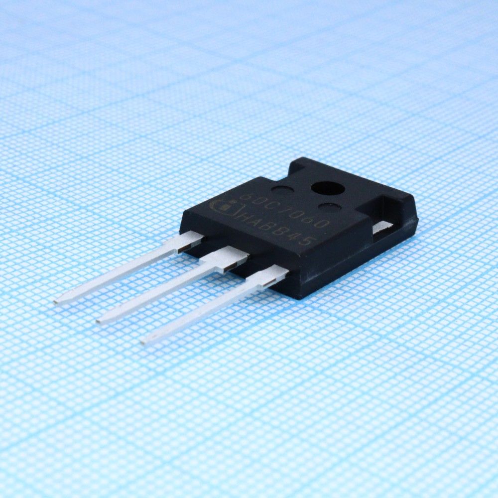 IPW60R060C7XKSA1, Транзистор полевой MOSFET N-канальный 650В 54А 162Вт 3-Pin(3+Tab) TO-247 туба Транзисторы MOSFET