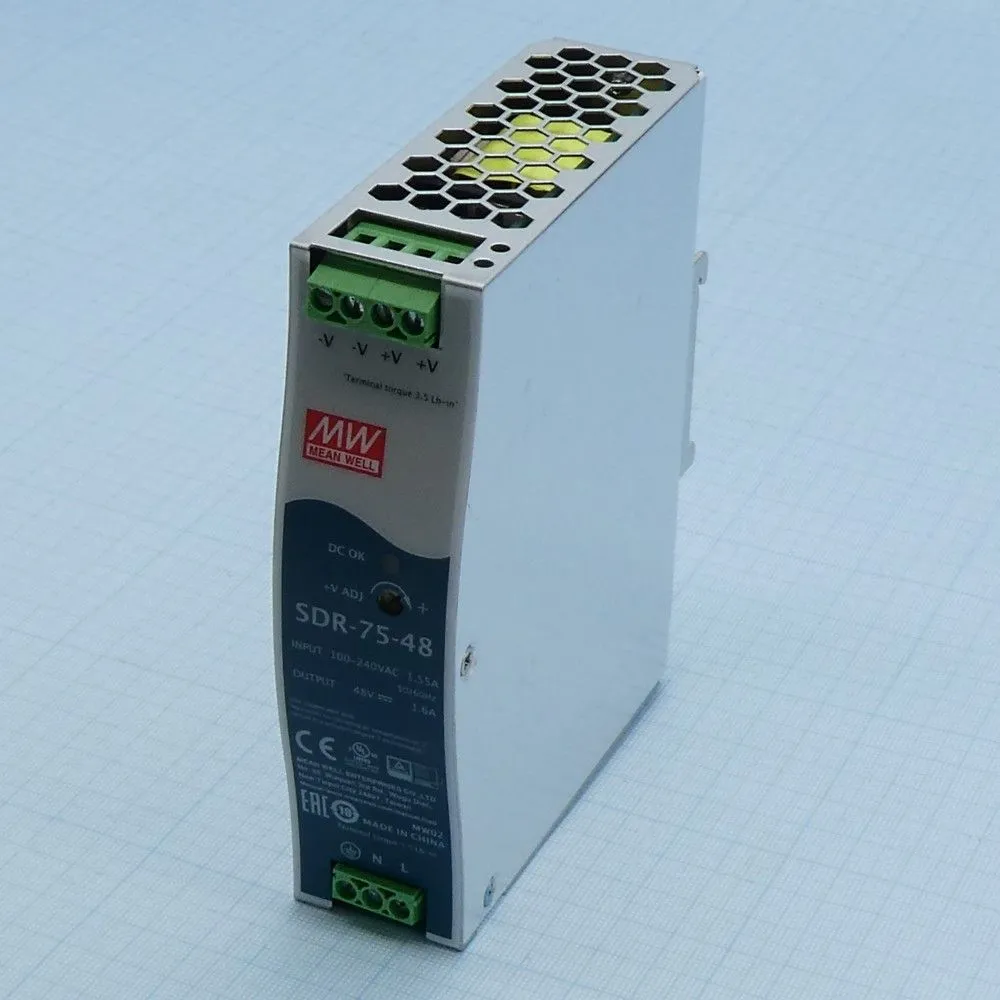 Источник питания MEAN WELL SDR-75-48 AC-DC преобразователи