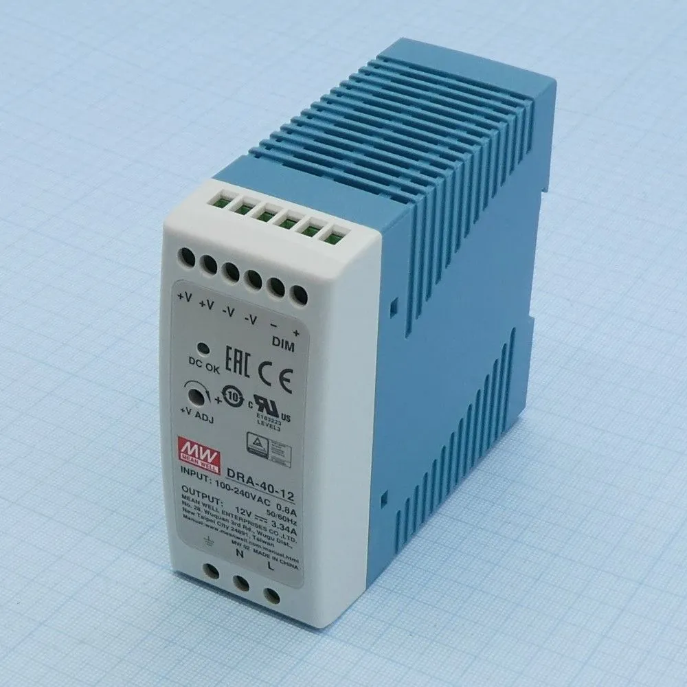 Источник питания MEAN WELL DRA-40-12