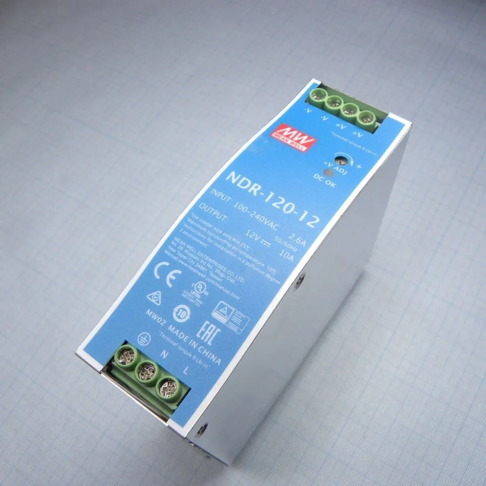 Источник питания MEAN WELL NDR-120-12 AC-DC преобразователи