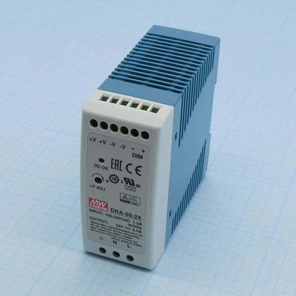 Источник питания MEAN WELL DRA-60-24