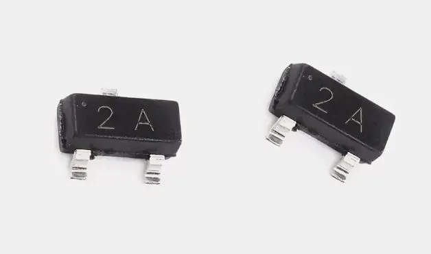 Биполярный транзистор 2N3906 SOT23 SMD, PNP 40В 0.2А
