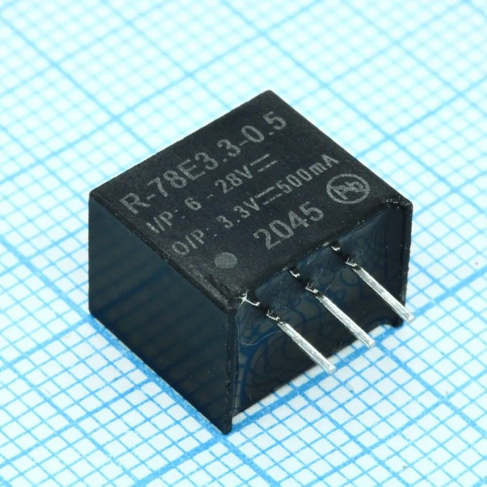 Источник питания Recom Power, Inc. R-78E3.3-0.5 DC-DC преобразователи