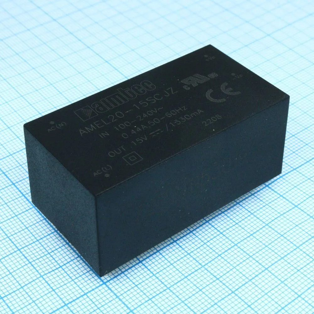 Источник питания Aimtec Inc. AMEL20-15SCJZ AC-DC преобразователи напряжения