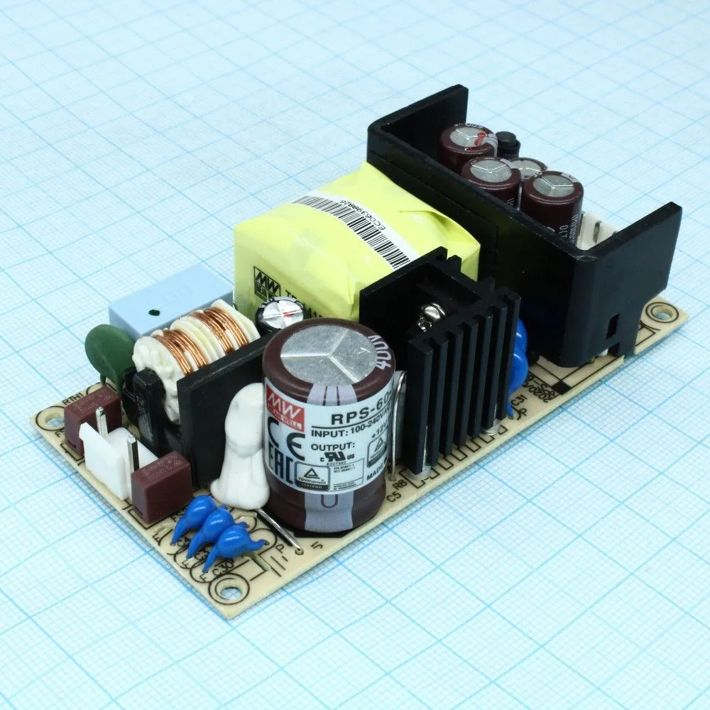 Источник питания MEAN WELL RPS-60-12 AC-DC преобразователи