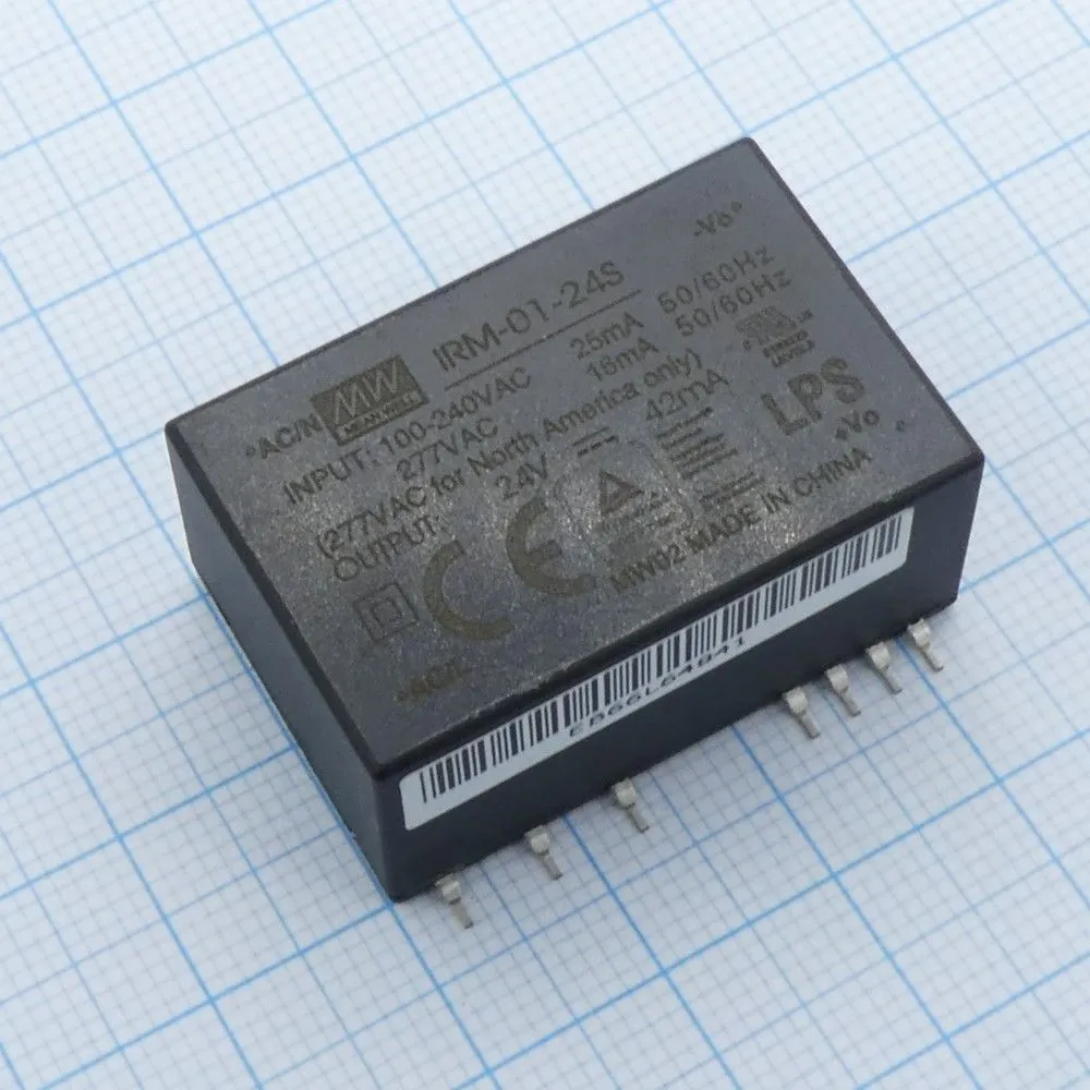 Источник питания MEAN WELL IRM-01-24S AC-DC преобразователи напряжения