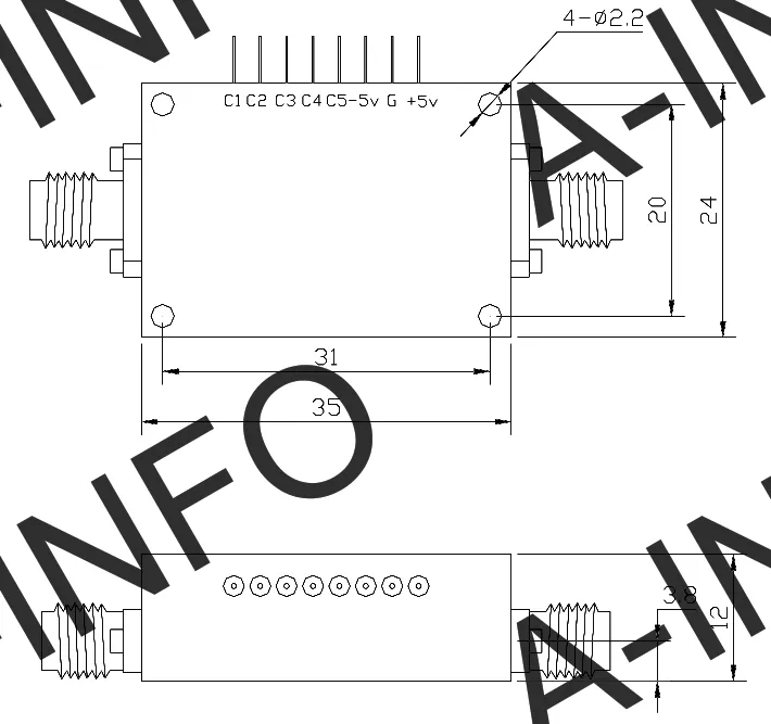 Цифровой аттенюатор A-INFO — SJ-ST-3000-4000-15-2 (SJ-ST-3040-15-2)