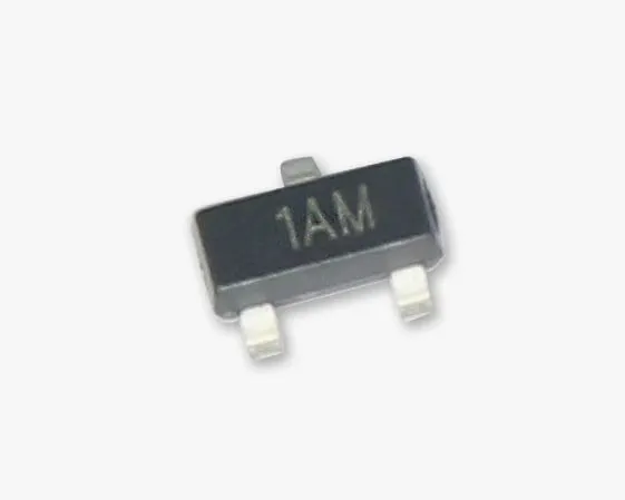 Биполярный транзистор 2N3904 SOT23 SMD, NPN 40В 0.2А