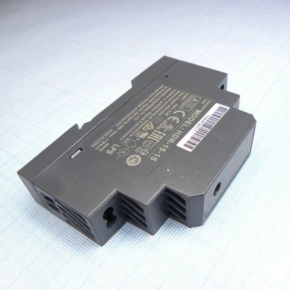 Источник питания MEAN WELL HDR-15-15, 15В., 15Вт.