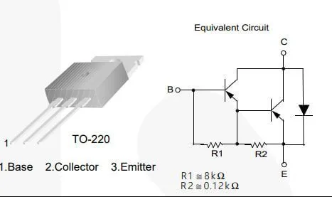 Биполярный транзистор TIP127 TO220, PNP Дарлингтон 100В 5А Биполярные транзисторы