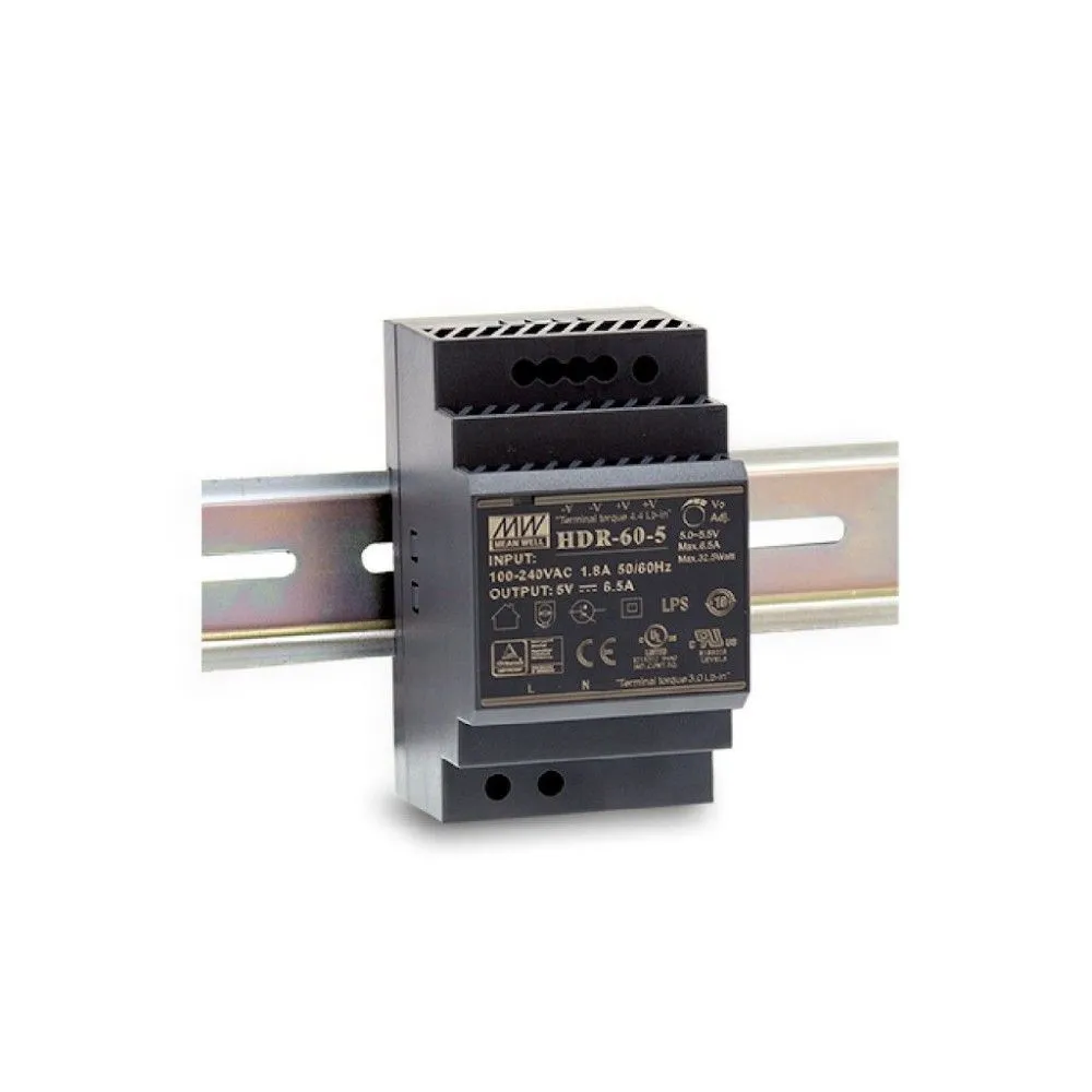 Источник питания MEAN WELL HDR-60-5 Источник питания MEAN WELL HDR-60-5