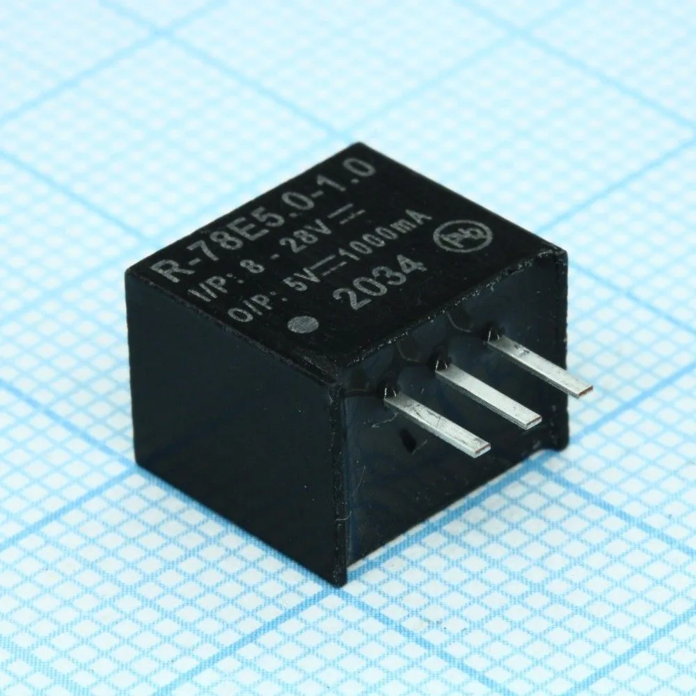 Источник питания Recom Power, Inc. R-78E5.0-1.0 DC-DC преобразователи