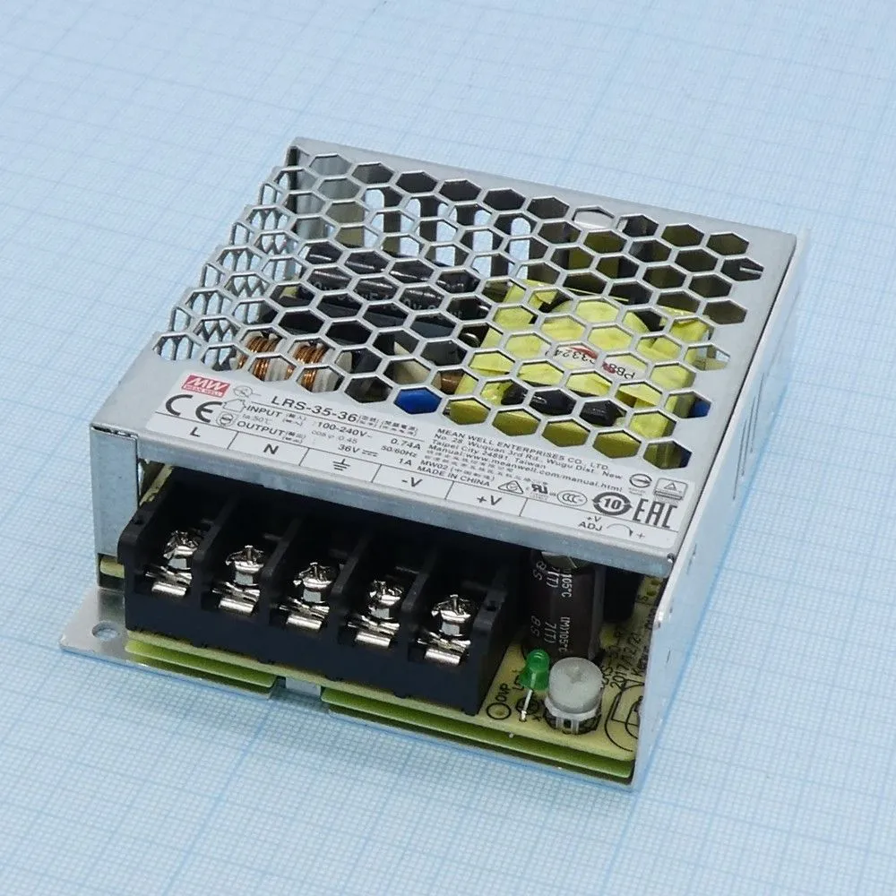 Источник питания MEAN WELL LRS-35-36 AC-DC преобразователи